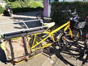 Cargobike mit zweitem Sitz